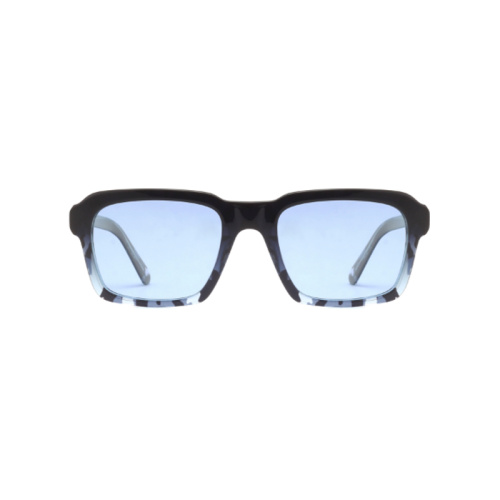 Men Fashion Square Uv400 Polarized Acetate Frame Sunglasses