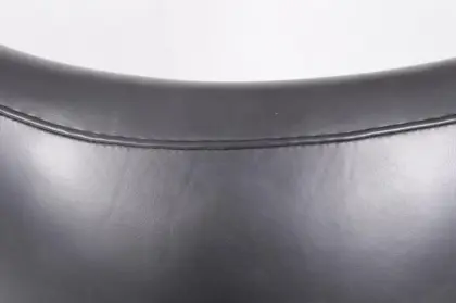 Leather egg chair in black