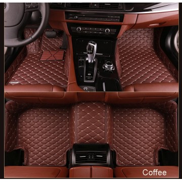 superior material car floor mat with leather material