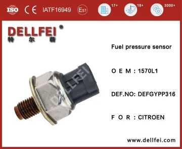 Car Fuel Rail Pressure Sensor 1570L1 for CITROEN