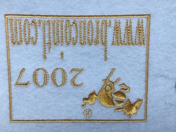 custom 3d badge logo heat transfer embroidery patch