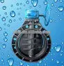 High quality and low price Gear Plastic PVC butterfly valve