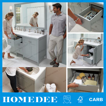 Homedee Single Black Lacquer Bath Vanities Wood Bathroom Vanity