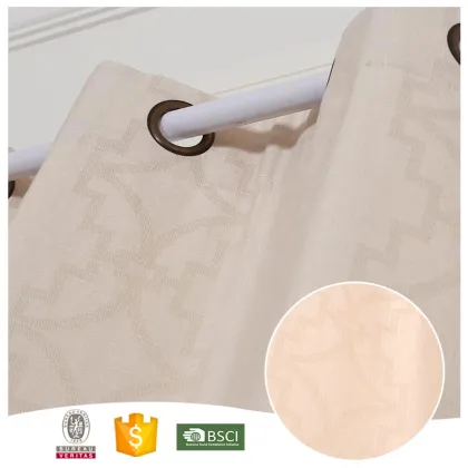 New Products Famous Brand Polyester Yellow Geometry Shading Curtain