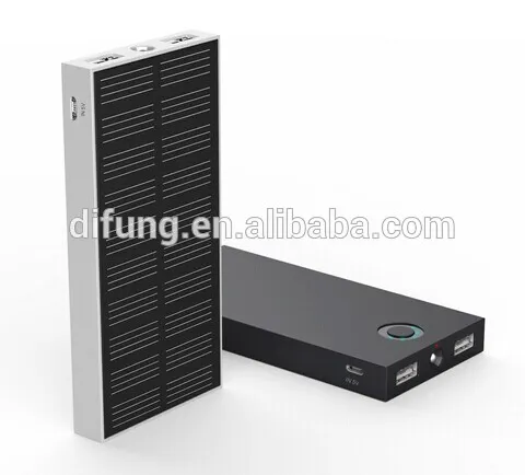 High Quality 6000mAh Solar Mobile Phone Charger with Logo Printing