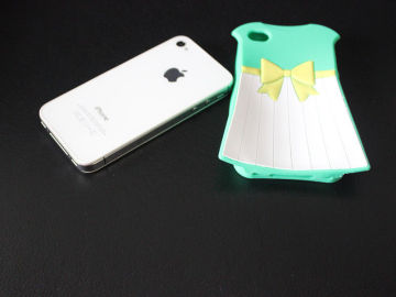 Lovely Cute Green Silicone Phone Cases For Iphone Odm / Oem