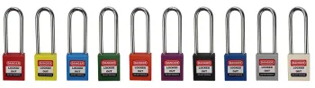 Plastic shackle safety padlock-76mm