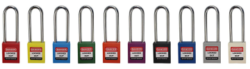 Plastic shackle safety padlock-76mm