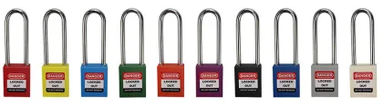 Plastic shackle safety padlock-76mm