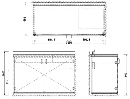 304 316 Stainless Steel Cupboard
