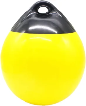 Yellow 12 Inch Diameter Inflatable Vinyl Boat Buoy Fender