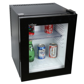 Réfrigérateur 28L de porte en verre d&#39;hôtel de mini-bar