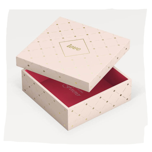 Vlastní logo Rose Gold Gift Box Balení