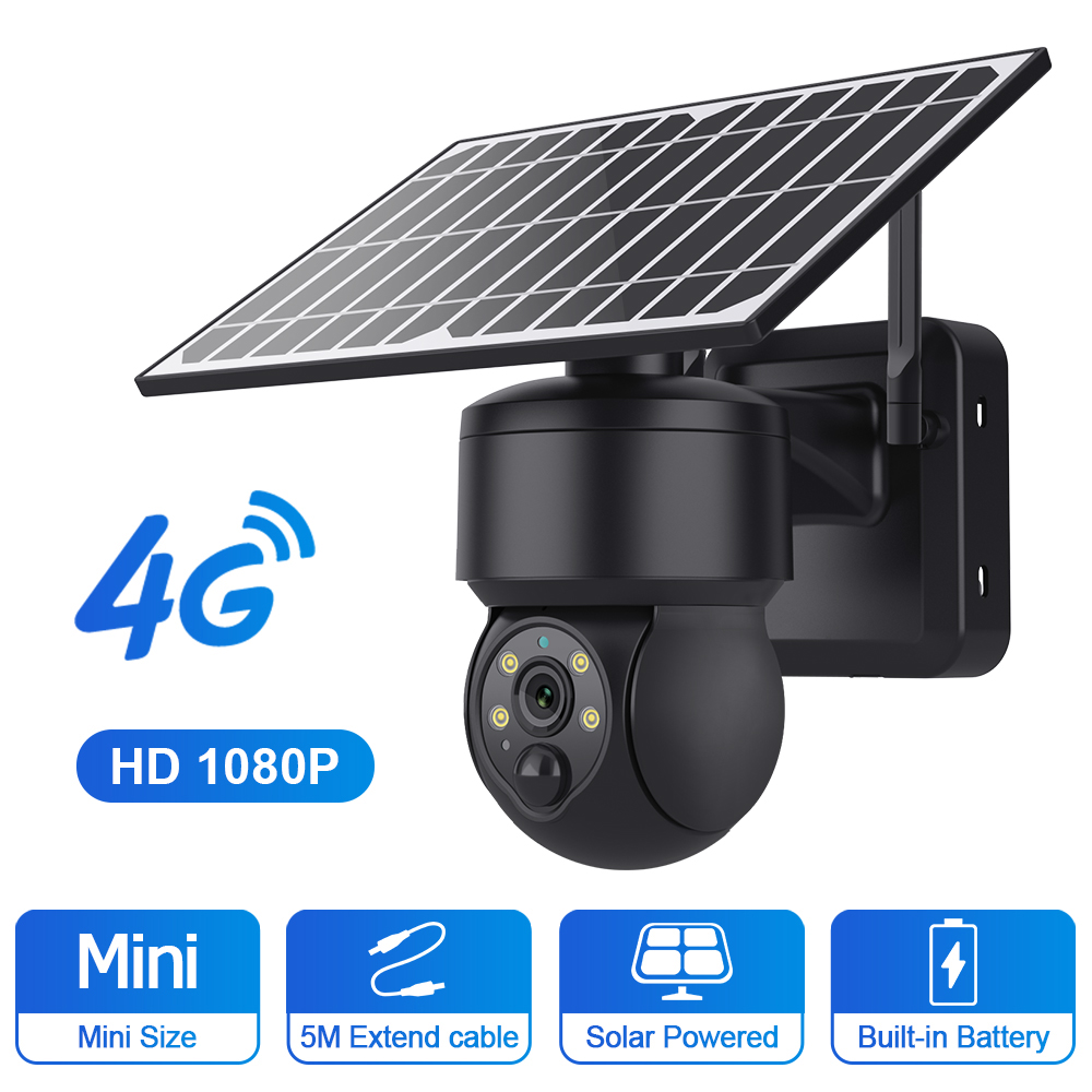 4G IP كاميرا شمسية CCTV كاميرا الأمان في الهواء الطلق