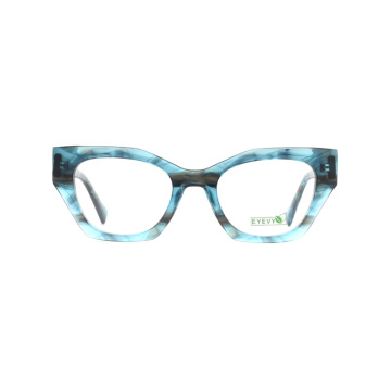 Cat Eye Slim Acetato Acetato Ottico Telaio degli occhiali