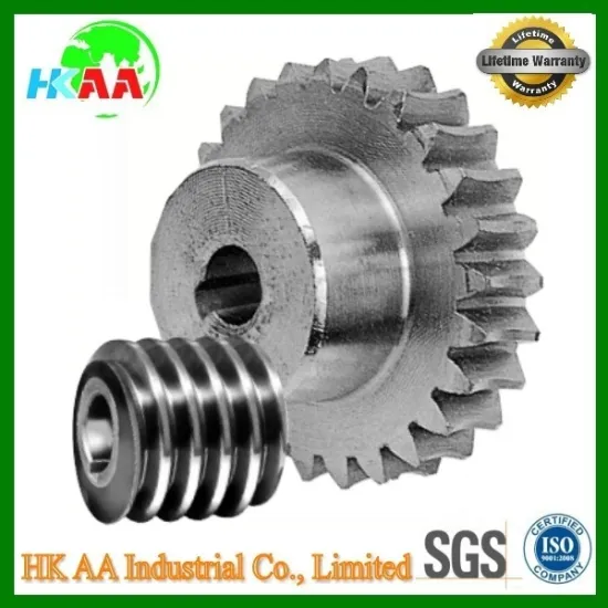 Custom machine service factory supplier steel engrenage a vis cylindrique - entraxe 80 mm