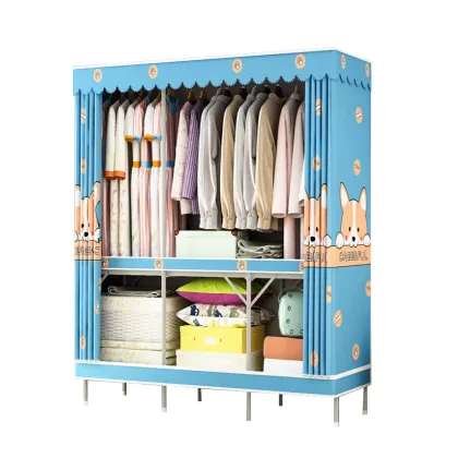 Hot Sale Bedroom Closet Fabric Wardrobe