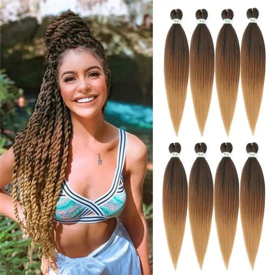 best selling private label pre stretched expression freetress bulk ombre braiding hair extensions ez braids hair