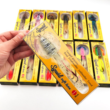 UV Glow Bionic Octopus Head Lure - Willfishing 60g 120g 150g Luminous Soft Squid Jigging Bait