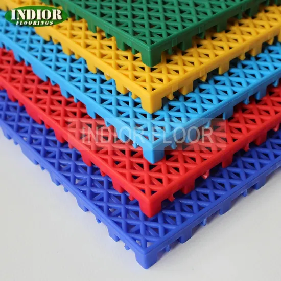 Interlocking Wholesale Basketball Court Flooring: Modern Green Outdoor Sports Tiles