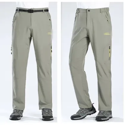 Men's Quick-Drying Cargo Pants for Outdoor Running and Fitness