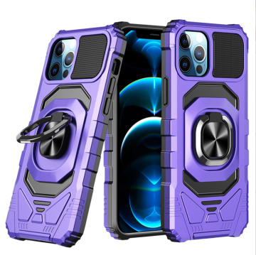 Alliance-Armor 2-in-1 PC TPU iPhone 13 Case with Anti-Falling Ring Bracket