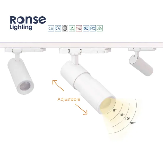 RONSE Small 3in1 30mm Cool White COB Track Light