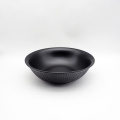 Ciotola di colore solido in serie in stile giapponese ciotola in ceramica nera