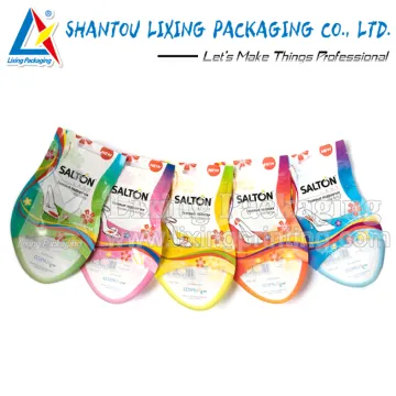 LIXING PACKAGING triangle tubular plastic die cut bag