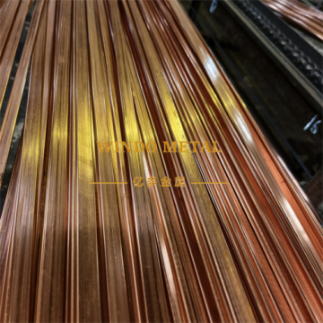 Brass radiator flat tubes for transformer cooling