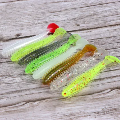 JOHNCOO Soft Bait 60mm 1.2g Soft Artificial Shad Swim Bait Fishing Lure