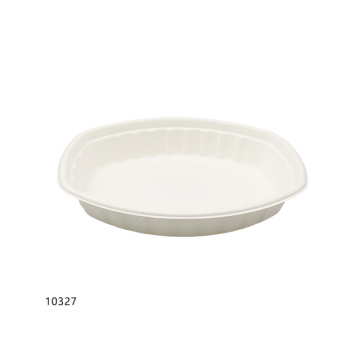 Bandeja de bagaço oval de 1000 ml