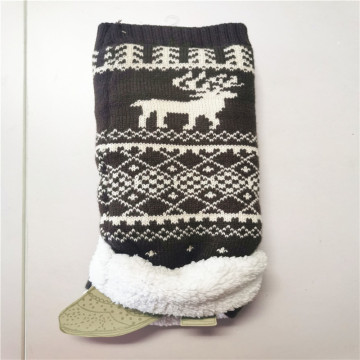 Printed Knitted Deer Designs Acrylic Polyester Leg Warmers