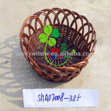 new natural small wicker fruit basket