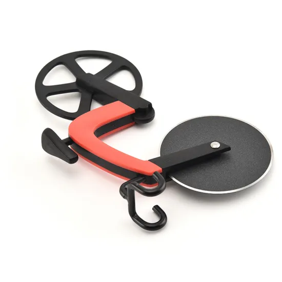 Stainless Steel Pizza Slicer Cutter Wheel Bicycle portable bbq grill charcoal Pizza Cutter