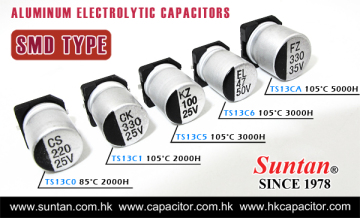 Suntan Hot Offer SMD Aluminum Electrolytic Capacitors