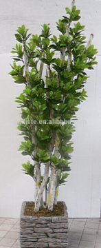 indoor Home garden decorative 220cm Height make artificial green live magnolia bonsai tree EXLYPZ06 0513