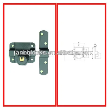 single cylinder steel bolt lock