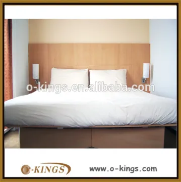 Economical hotel bed design with headboard