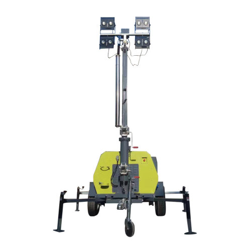 Towed Hand-Lifting Mobile Lighting Tower