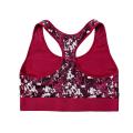 Pink Shockproof Printed Sports Camisole