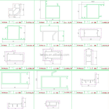 Tanzania Market Aluminum Extrusion Profiles for Door and Window Designs