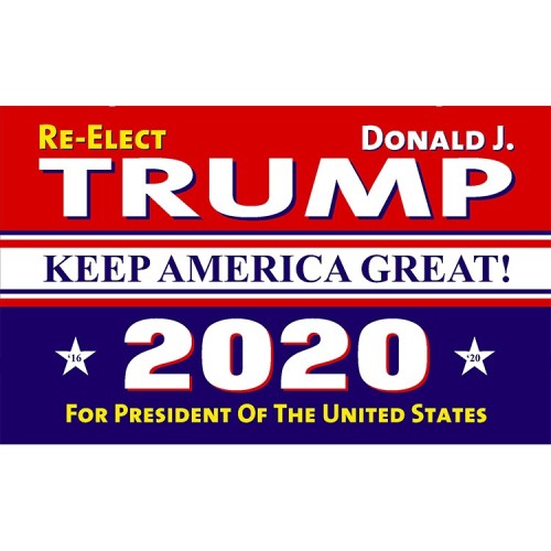 Printed polyester Trump 2020 banner flags