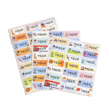 Cute Cartoon Self-Adhesive Name Labels
