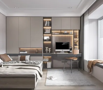 Modern Solid Wood Bookcase Bookshelf for Home Design