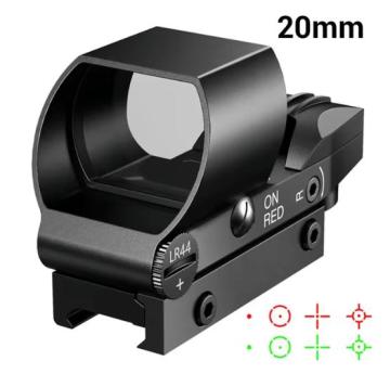 20mm Mount Red Dot Sight with 4 Reticle for Hunting