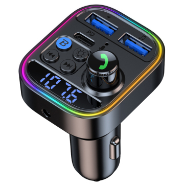 BT FM Transmitter for Car with Dual USB Charging