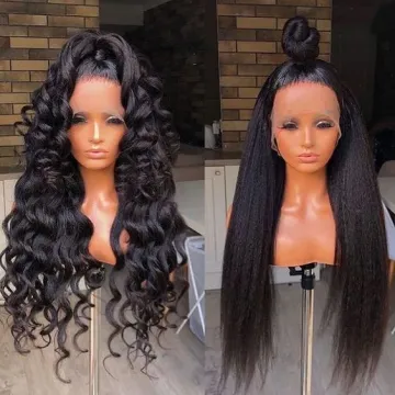 HD Full Lace Human Hair Wigs For Black Women,Wholesale Brazilian Virgin Hair HD Lace Front Wigs With Baby Hair