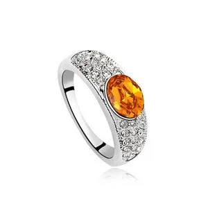 Good design austrian crystal ring diamond wedding rings for women