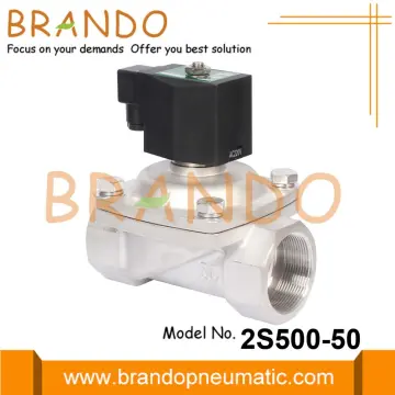 2 Inch Water Solenoid Valve Stainless Steel 24VDC